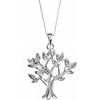 14K White My Tree Family 16 18 inch Necklace Ref. 16681634