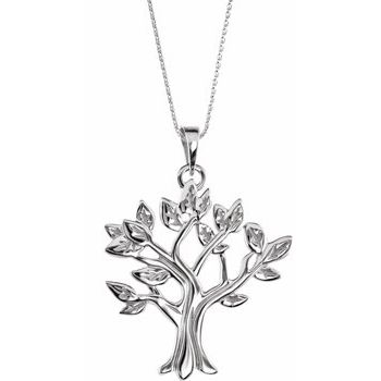 Sterling Silver My Tree Family 16 18 inch Necklace Ref. 16681636