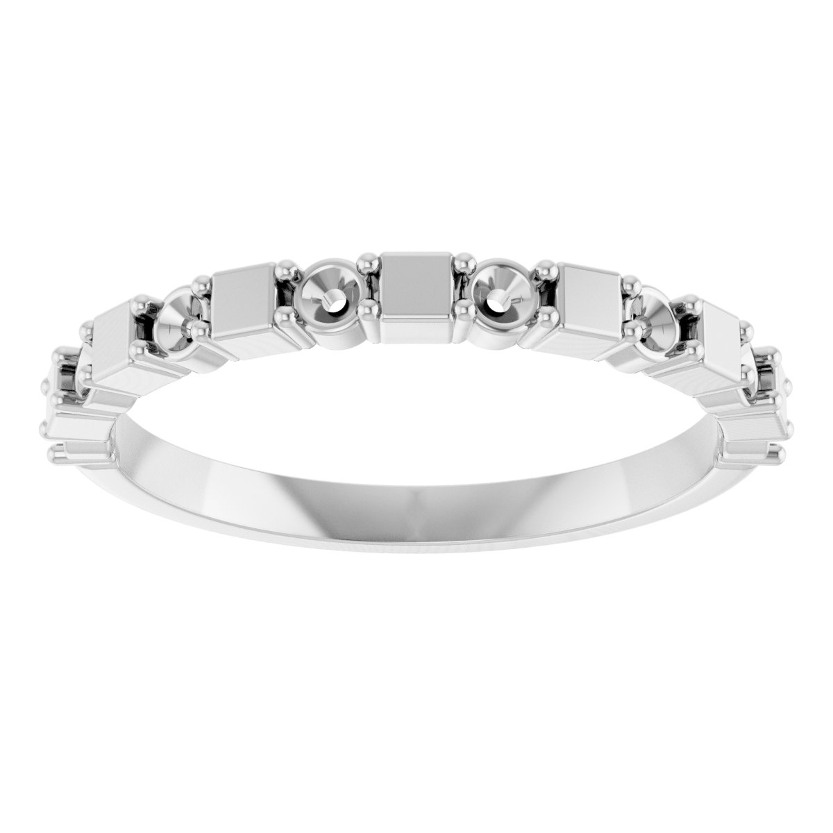 14K White 1/4 CTW Diamond Anniversary Band  