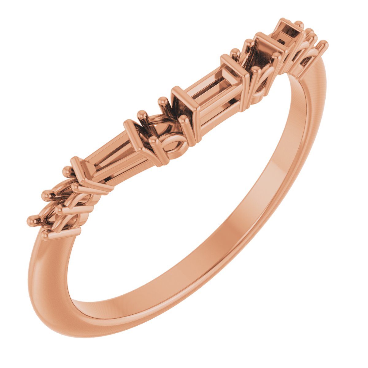 14K Rose .20 CTW Contour Band Ref 13697335