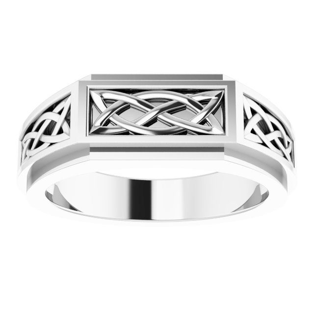 Sterling Silver Celtic-Inspired Ring