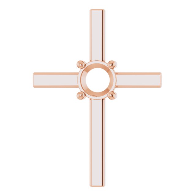 Solitaire Cross Pendant