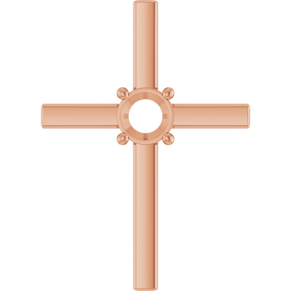 Solitaire Cross Pendant