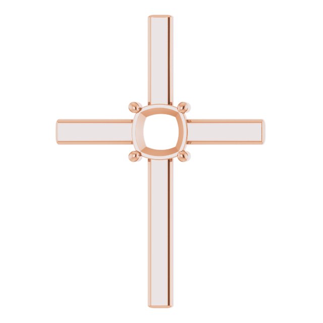 Solitaire Cross Pendant