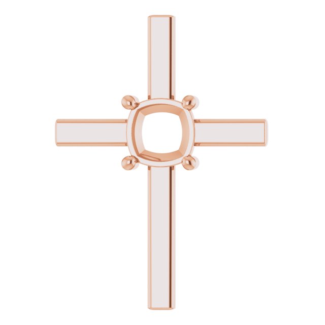 Solitaire Cross Pendant
