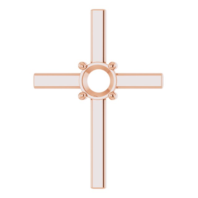 Solitaire Cross Pendant