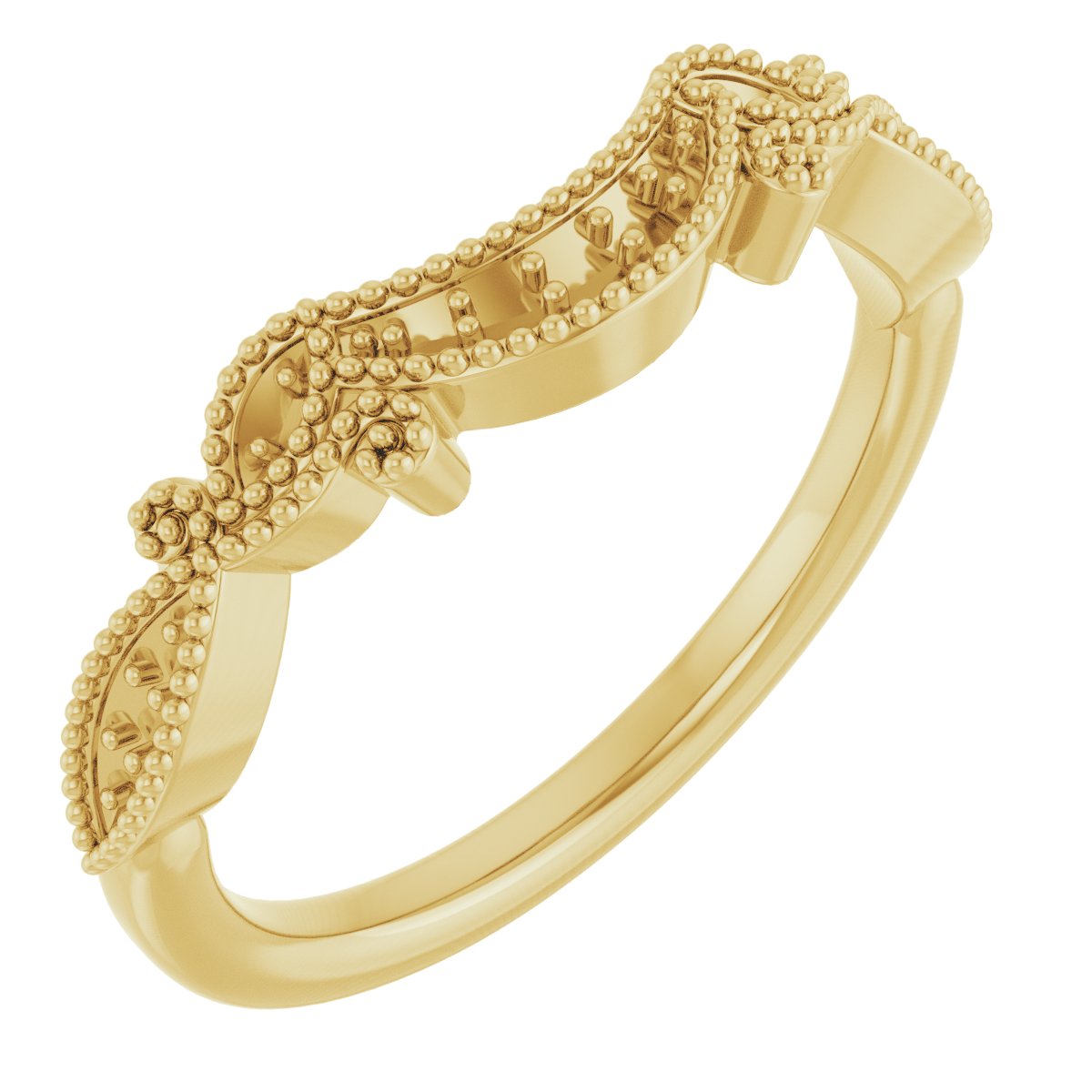 14K Yellow .08 CTW Diamond Contour Band Ref 13697272