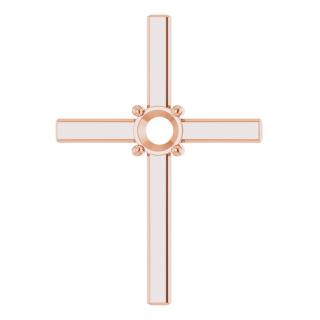 Solitaire Cross Pendant