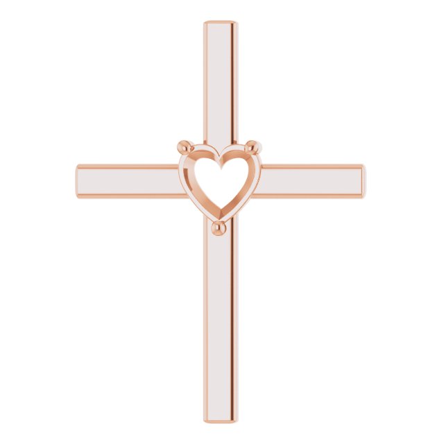 Solitaire Cross Pendant