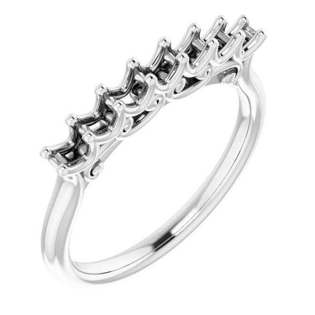 14K White 1/5 CTW Natural Diamond Anniversary Band