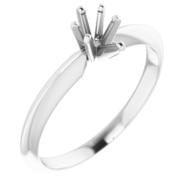 Lightweight Solitaire Engagement Ring