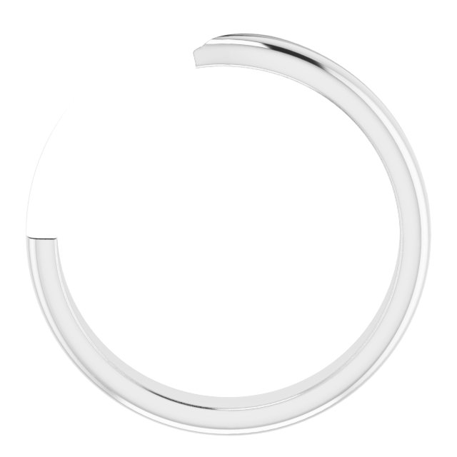 Alternative view of Criss-Cross Standard-Fit Band – 14K White/Yellow Gold