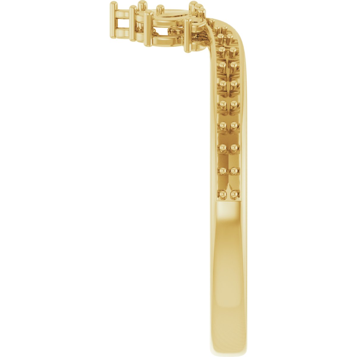 14K Yellow 1/3 CTW Natural Diamond Accented Contour Band