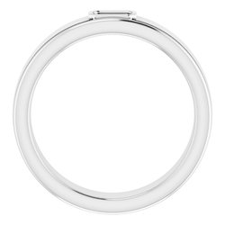 Solitaire Bezel-Set Ring   