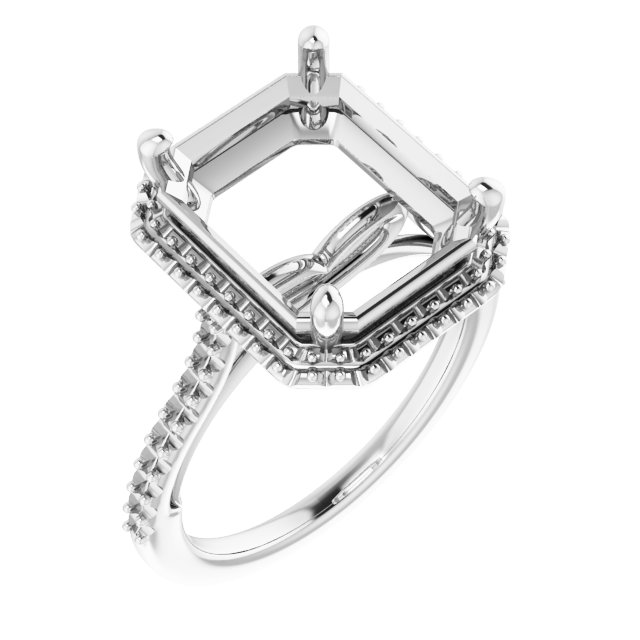 Halo-Style Engagement Ring