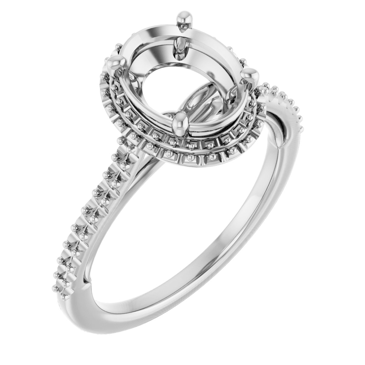 Halo-Style Engagement Ring