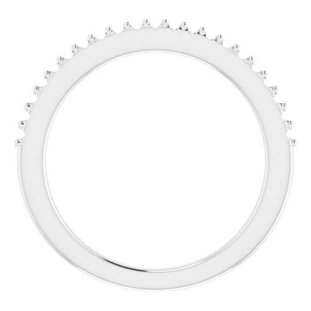 Wedding Band Mounting for 12x10 mm Oval Ring view 2