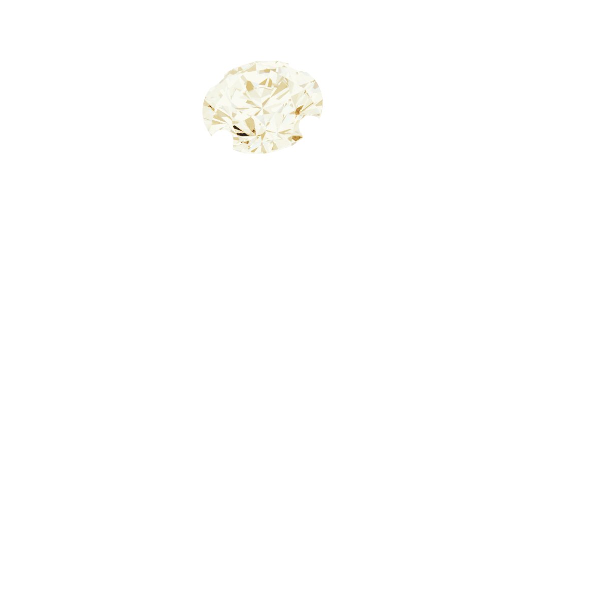 14K Yellow 1/4 CT Lab-Grown Diamond Ring<br>(Size 7)