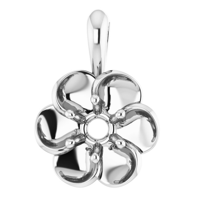 Solitaire Buttercup Pendant