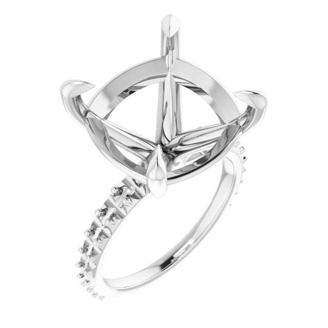 Accented Engagement Ring