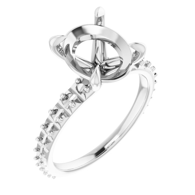 Accented Engagement Ring
