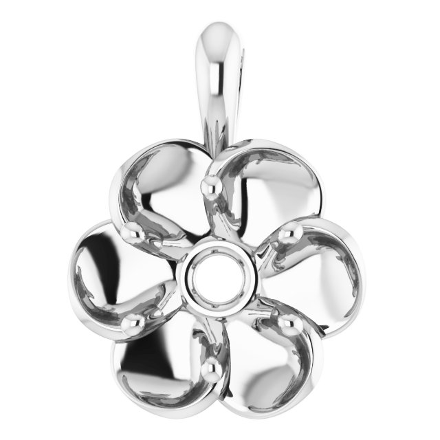 Solitaire Buttercup Pendant