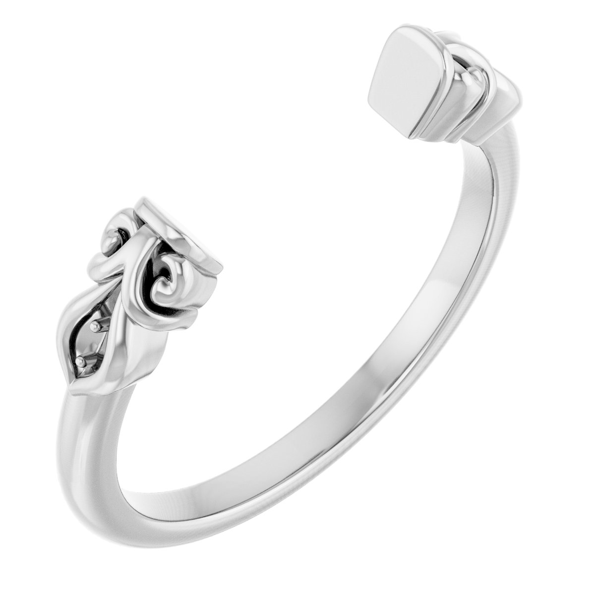 Accented Sculptural Open Shank