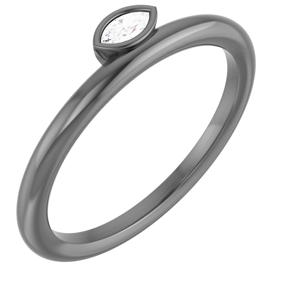 Asymmetrical Stackable Ring
