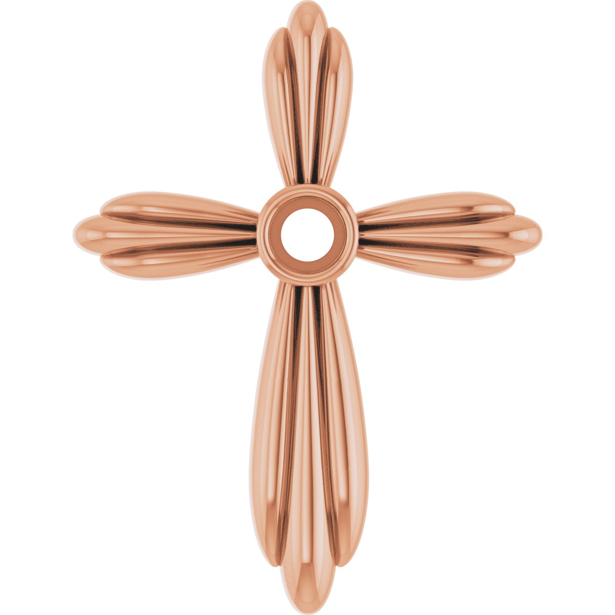 Bezel-Set Cross Necklace or Pendant