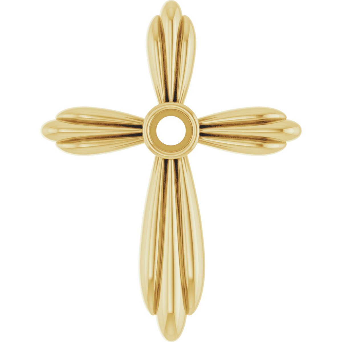 Bezel-Set Cross Necklace or Pendant