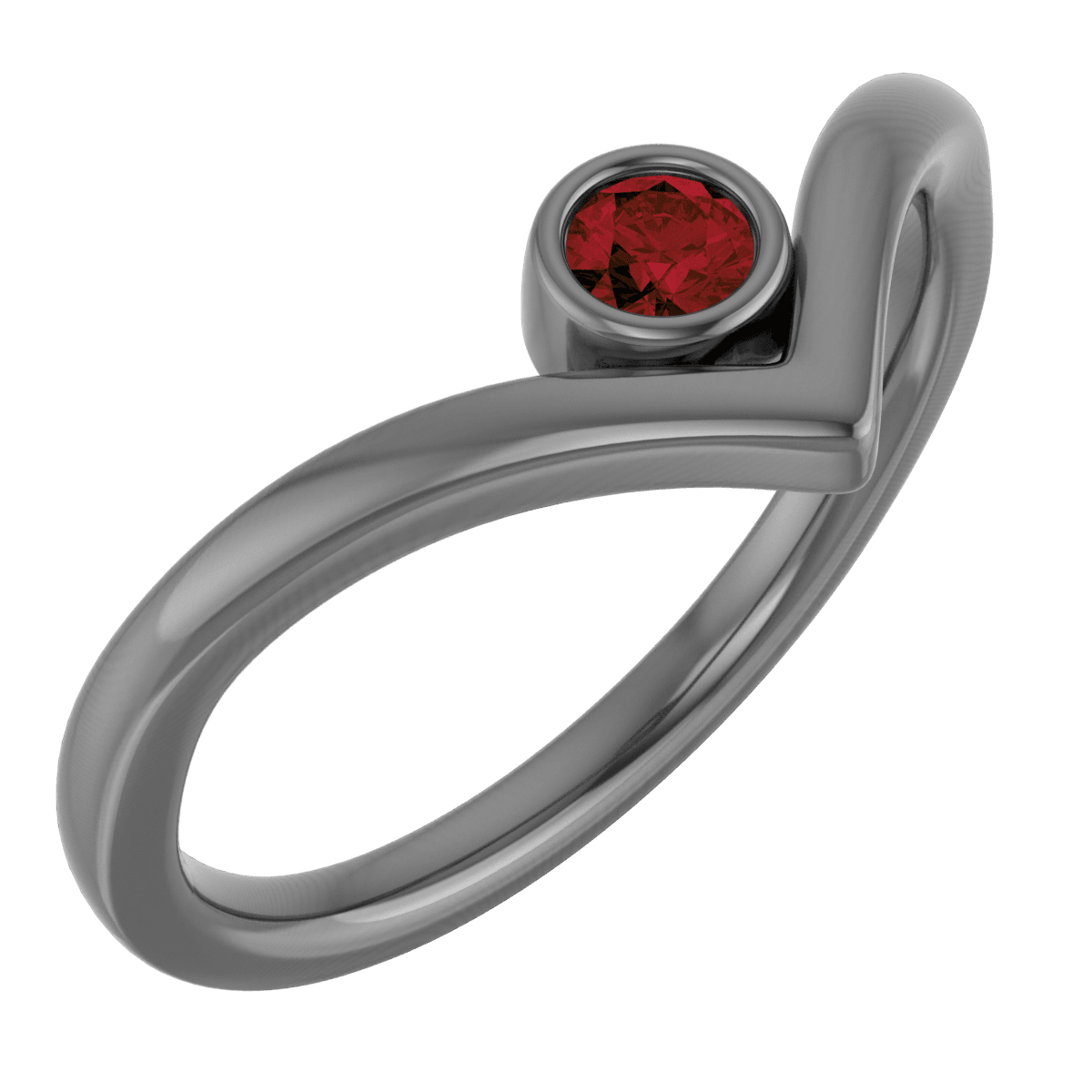 mozambique garnet january birthstone ring