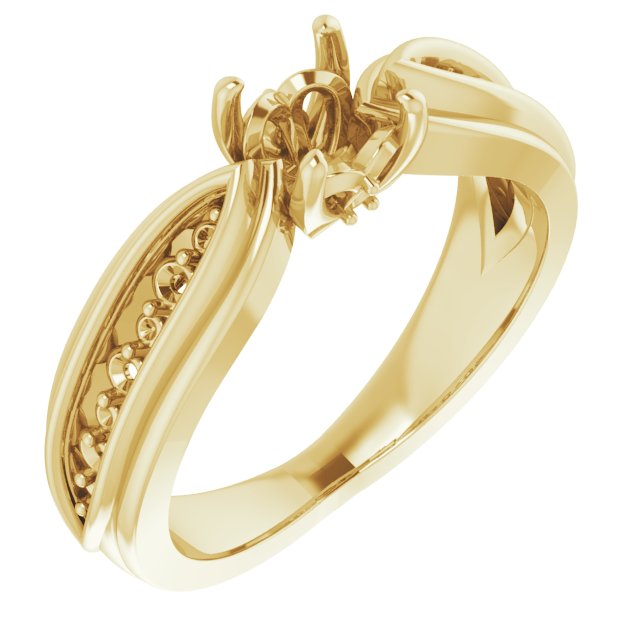 Accented Engagement Ring or Band