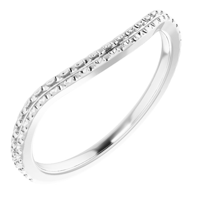 14K White 1/5 CTW Diamond French-Set Band  