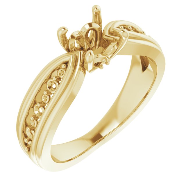 Accented Engagement Ring or Band