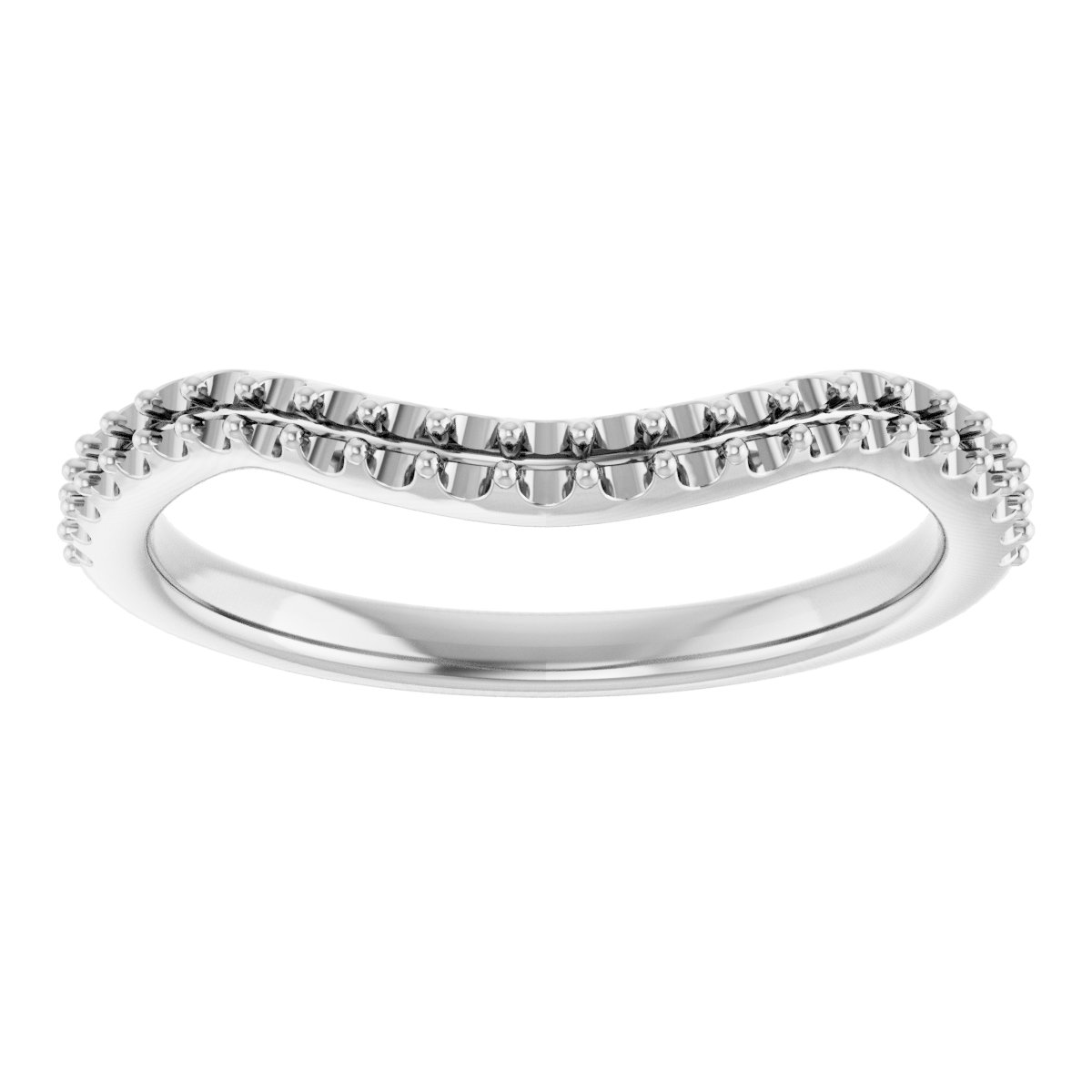 14K White 1/5 CTW Diamond Matching Band  