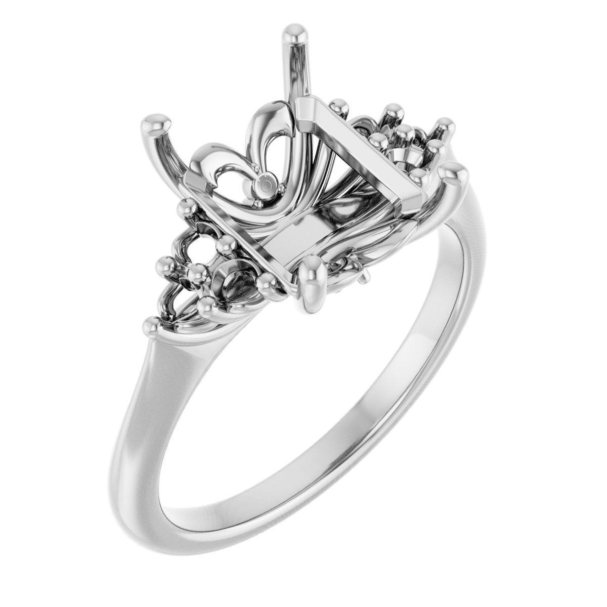 Accented Engagement Ring