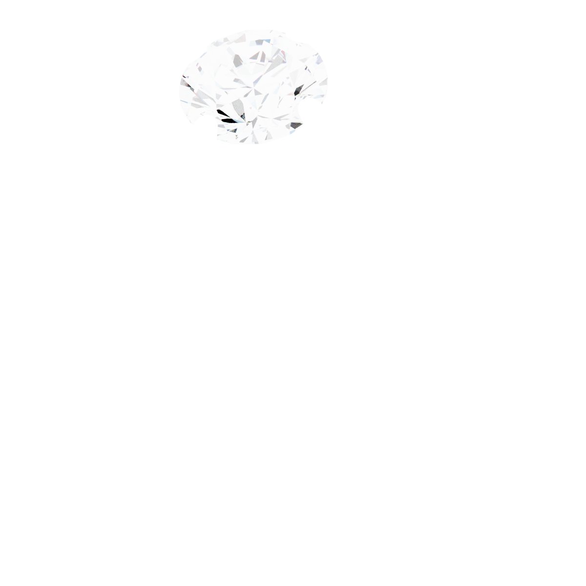 14K White 1/2 CT Lab-Grown Diamond Ring