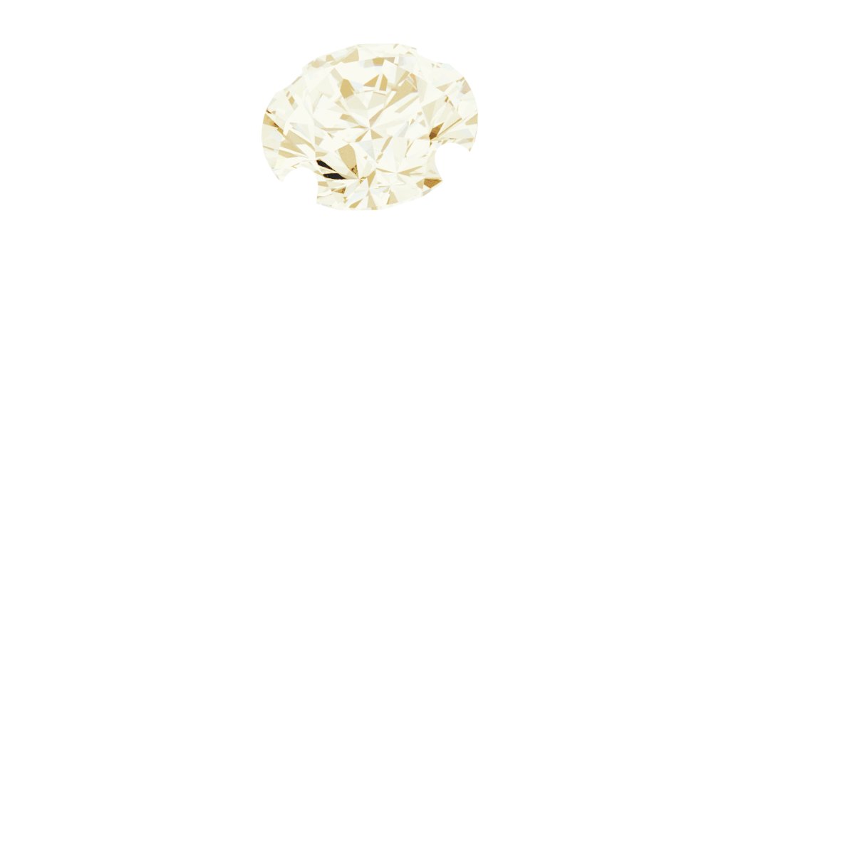 14K Yellow 1/2 CT Lab-Grown Diamond Ring