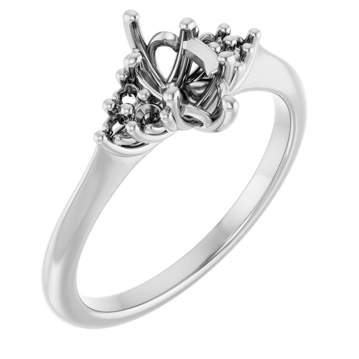 Accented Engagement Ring