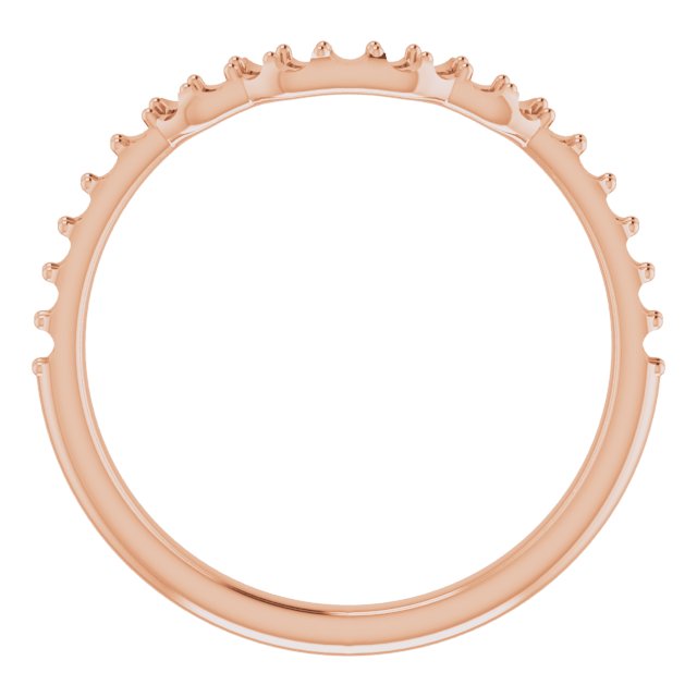 14K Rose 1/4 CTW Diamond Band 