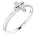 Sterling Silver Stackable Cross Ring 