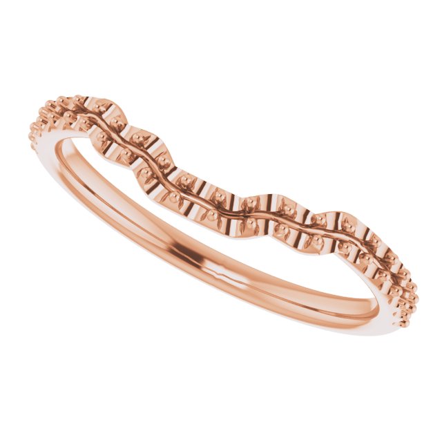 14K Rose 1/4 CTW Diamond Band 