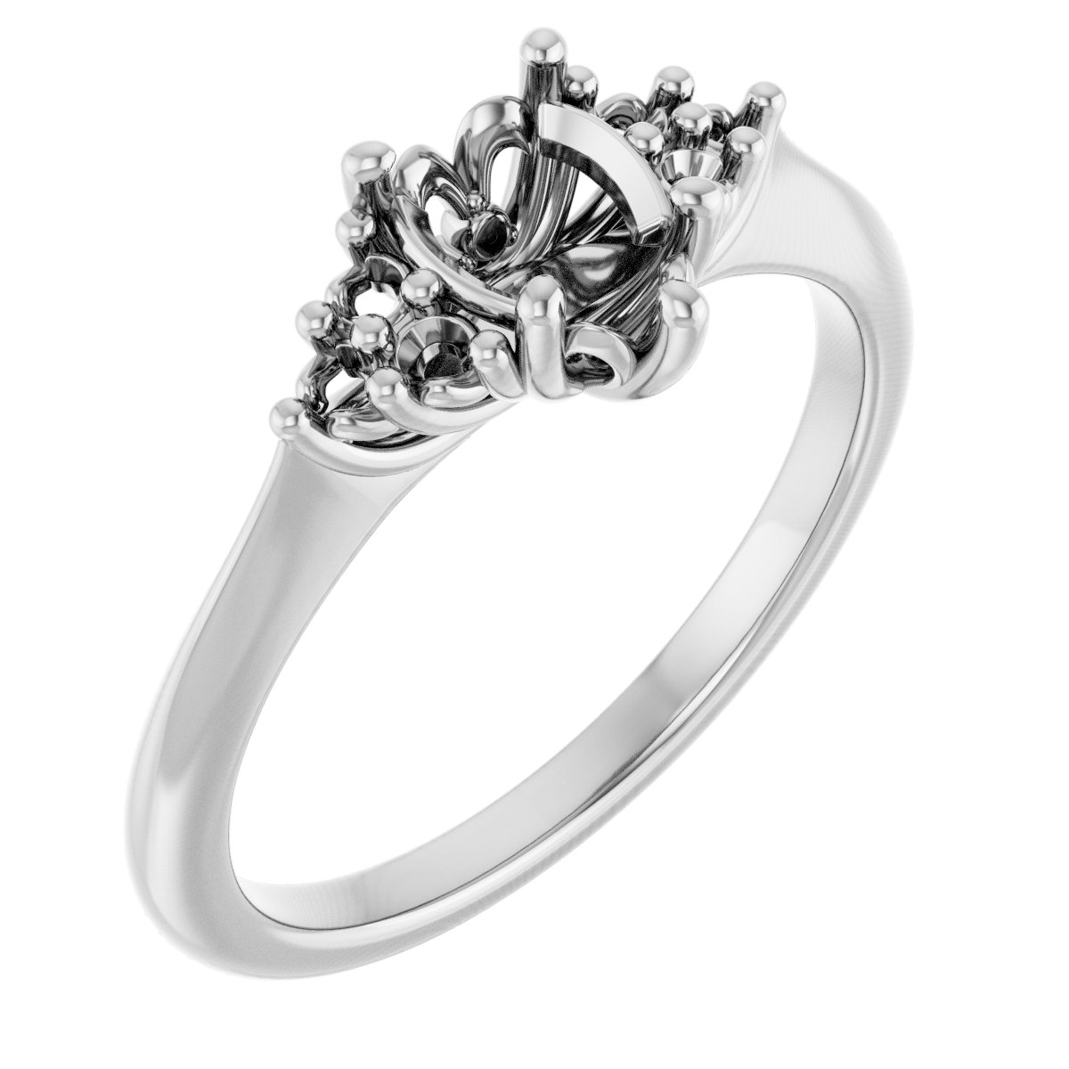 Accented Engagement Ring