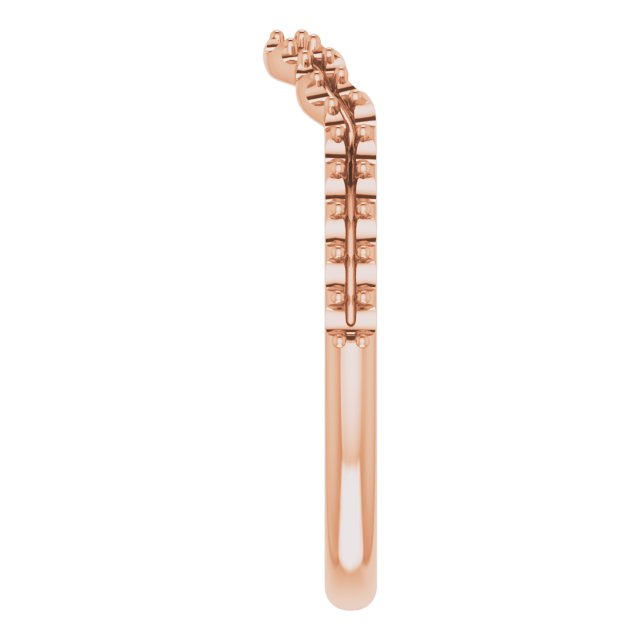 14K Rose 1/4 CTW Diamond Band 