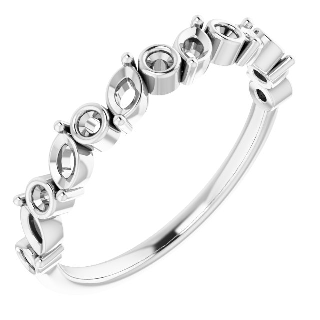 Platinum 3/8 CTW Natural Diamond Anniversary Band