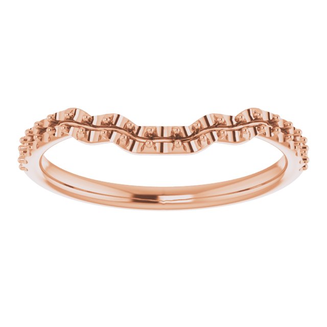 14K Rose 1/4 CTW Diamond Band 