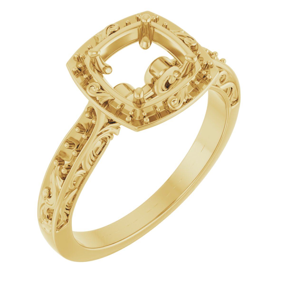 Halo-Style Sculptural Engagement Ring