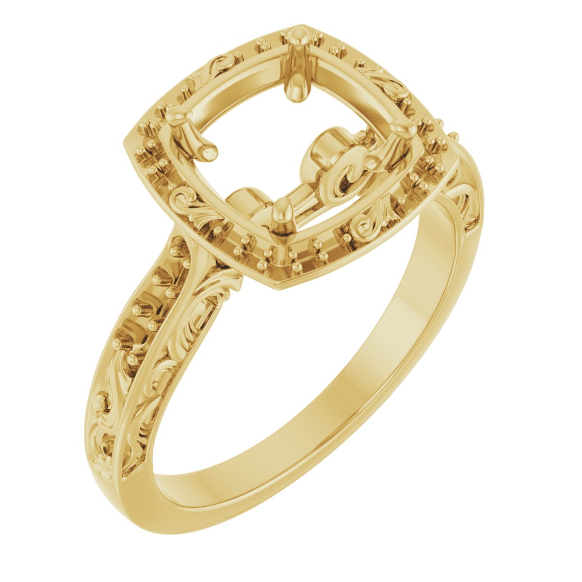 Halo-Style Sculptural Engagement Ring