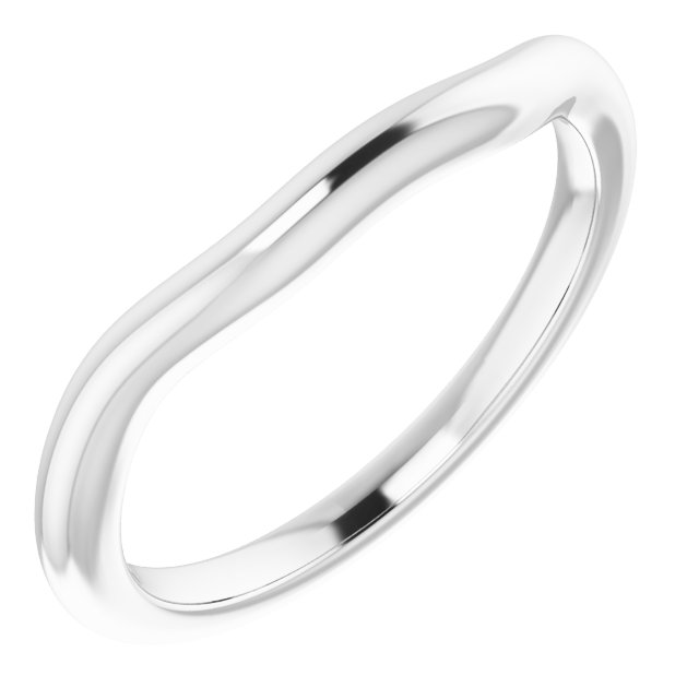 18K White Band for 5.5 mm Round Ring