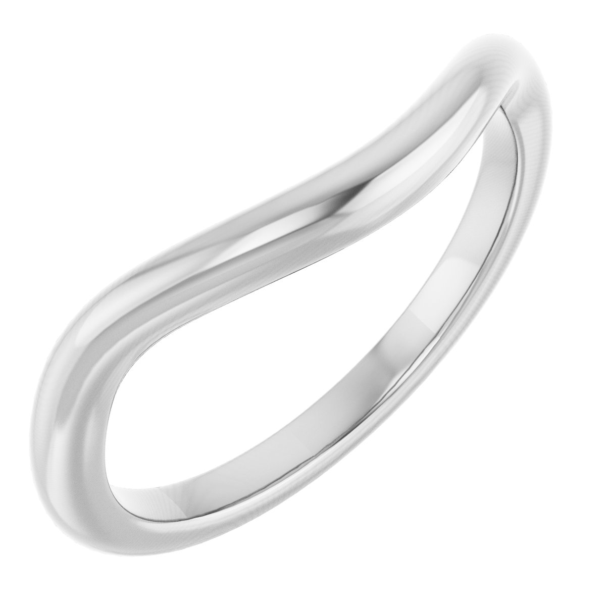 Platinum Wedding Band for Emerald 2 1/2 ct